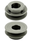 2ak251 Double Groove V Belt Sheave Pulley 2 5    Od 1    Bore Cast Iron A3l4l Ax