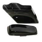 5 Inch Extended Stretched Saddlebags For Touring Flhtcu 2014-later Pearl Black