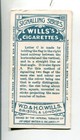 1911 Wills Cigarettes Signalling Series Tobacco Card  3 Letter C