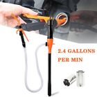 Electric Syphon Pump Battery Operated Petrol Oil Water Fuel Transfer 2 4 Gallons