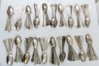 100x Tea Spoons Flatware No Mono Silverplate Lot Vintage Craft Reuse Repurpose