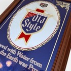 Vintage Heileman s Old Style Beer Mirror Sign Framed  Bar Sign  21   x 15 