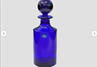 Gorgeous Irena Mid Century Cobalt Blue Crystal Glass Mcm Decanter Poland
