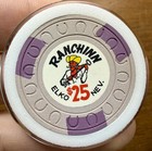 Vintage 1970 Ranchinn Casino  25 Gaming Chip Elko Nevada Poker Horseshoe Mold