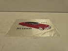 Vintage 1954 Hudson Hornet 4 Door Sedan Advertising Graphic Textile Silk Square