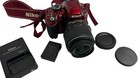 Nikon D3200 24 2 Mp Digital Slr Camera - Red  kit W  Af-s Dx Vr 18-55mm Lens 