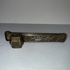 Antique 19th C Ottoman Brass Pen Box Qalamdan Traveling Inkwell Calligraphy Ink