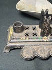 Vintage Cast Iron Mini Balance Jeweler Scale Base  With One Bowl