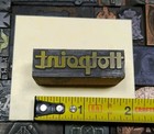 Antique Vintage Hotpoint Letterpress Print Type Ornament Cut Stamp Block