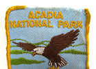 Vintage Acadia National Park Maine Jacket Patch Soaring Eagle Travel Souvenir