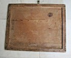 1850 s Old Antique Wooden Thick Framed Wall Hanging Dressing Belgium Mirror M01
