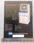 Igt Draw 80 Video Poker Machine Casino Flyer Brochure Color Ad