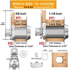 1 Pack Cabinet Locks With Keys  5 8  Tubular Cam Locks Keyed Alike  Rv Lock