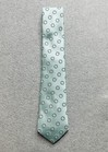 Vintage Brand Q Tie Necktie Neckwear Adult Blue Black Geometric Silk Italy Mens