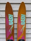 Vintage Wooden Waterskis Water Skis Nash Gold Cup Combo  Measures 68 