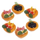 6 Pcs Simulation Desserts Props Artificial Decorations Food For Kitchen