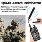 Abbree Ham Radio Antenna Long Range Sma-female Vhf uhf 144 430mhz Black 