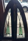 Antique Circa 1920 Stained Leaded Glass Transom Window From Chicago 