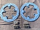 Harley Polished Front Brake 11 5 Impeller Rotors 00-07 Touring W bolts Fhlx Fltr
