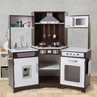 Joyldias Large Kids Pretend Play Kitchen Set Wooden Cooking Toys W lights sounds