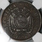 1890-h Ngc Au Ecuador 1 Centavo Heaton Mint  24031602c 