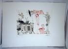  serenade  Adam Wurtz Musical Signed Print 1980  15 5  X 11 5  Red   Pen