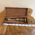 Vtg Bd Becton Dickinson Veterinary Kit Wood Box