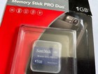 New1pcs 1gb Sandisk Sony Compatible Memory Stick Pro Duo Cybershot Cameras
