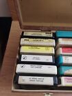Lot Of 24 Vintage 8 Track Tapes And Case - Untested - Mixed Music 