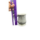      Vintage Pewter Footed Tankard Beer Stein Scroll Handle Barware Man Cave Gift