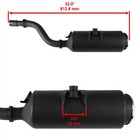 Exhaust Muffler W  Gasket Fits Honda Trx500fe Trx500fm Foreman 500 4x4 2007-2011