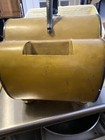 Beautiful Vintage Antique Victorian Coal Scuttle Metal Bucket Yellow Vintage