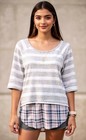 2 Layered Long Sleeve Knit Tunic Layered Tops Size L Hannah self Esteem