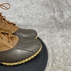 Ll Bean Boots Womens Size 11 M Bean 8  Tan Brown Leather Waterproof Duck