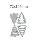 Scrapbooking Die-cuts  Christmas Tree  4pcs Metal Cutting Dies  Stencils Temp   
