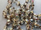 Vintage Catholic Religious 22    Glass Clear Rosary Beads Marked Italy   446