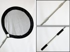 Koi Pond Fish Pan Net  24 Inch With Telescopic Pole  Safe Fish Transfer Net