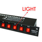 2x Emb Ebw10 10 Outlets Rack Mount Power Supply Ac 110v 220v Surge Protector