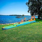 30 Ft Inflatable Water Slide Air Glide Backyard Splash Lawn Slide With Blower