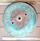 Antique Cast Iron Hoeschen Mfg Omaha Neb Railroad Signal Dome Cap 803  reduced 