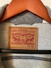 Levi   s Strauss Trucker Jacket Mens Xl Gray Metal Snap Button Long Sleeves