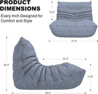 Bean Bag Chair For Adults  Memory Foam Bean Bag Sofa With Waterproof Fabric