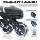 Nattork 4 Sizes Adjustable Inline Skates For Adults Teens And Beginners