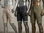 Galaxy By Harvic Men s Cargo Shorts Lot 3 Navy Beige Black Drawstring Stretch
