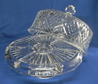 Shannon 4-in-1 Heavy Lead Crystal Domed Cake Stand-punch Bowl-veggie dip Server
