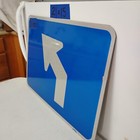 Authentic Traffic Highway Road Street Arrow Sign 45 Degree Left 21  X 15  12-172