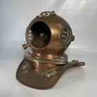 Deep Sea Diver Bronze   Copper Helmet Small  7   Decoration - Used Missing Front