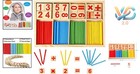 Montessori Counting Blocks And Sticks Educational Toys For Kids Learning