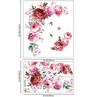 Peony Flower Wall Stickers 3d Pink Flowers Wall Decals  Peel And Stick Remova   