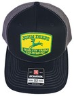 John Deere Farm Equip Patch Richardson 112 Trucker Hat Snapback Black charcoal